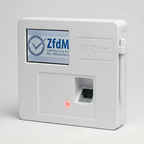 Fingerabdruck-Terminal Frontansicht - Biometrische Authentifizierung